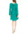 INC International Concepts Women's Tie-Back Shift Dress  Green Size Small