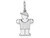 FJC Finejewelers 14k White Gold Mini Boy Charm XK847B