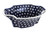 Blue Rose Polish Pottery Stars Exotic Salad Bowl
