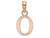 Finejewelers 14k Rose Gold O Block Initial Charm