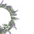 LED Lighted Artificial Lavender Spring Wreath- 16-inch, White Lights
