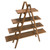 55" Brown Contemporary A-Frame Open Ladder Display with 4-Tier Shelves