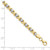 FJC Finejewelers 10 kt Yellow Gold Fancy with Rhodium Bright Cut Bracelet 7 Inches GQ56237W