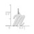FJC Finejewelers 10 kt White Gold Small Script Initial M Charm 17 mm x 11 mm GQ10YC659MAF