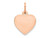 FJC Finejewelers 14 kt Rose Gold Plain .011 Gauge Engraveable Heart Disc Charm 16 mm x 10 mm GQXRM19411P