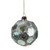 Blue and Brown Distressed Mercury Christmas Ball Ornament 3.75" (95mm)