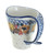 Blue Rose Polish Pottery Harvest Bounty Fish Tail Cup