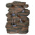 19" Ramrod Bluffs Hand Finished Illuminated Outdoor Garden Fountain