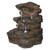 19" Ramrod Bluffs Hand Finished Illuminated Outdoor Garden Fountain