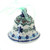 Blue Rose Polish Pottery Winter Celebration Medium Bell