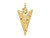 FJC Finejewelers 10 kt Yellow Gold Themed Arrow Head Charm 31 mm x 14 mm GQ10A0932W