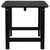 All Weather Recycled Plastic Outdoor Side Table, Black