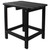 All Weather Recycled Plastic Outdoor Side Table, Black