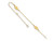 FJC Finejewelers 9 Inch 14k Yellow Gold Polished Puffed Rice Bead Anklet (Smaller Ankles) ANK1809A