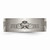 Chisel Titanium Flat 8mm Laser Design Brushed Wedding Band - TB33NK8