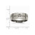Chisel Titanium Flat 8mm Laser Design Brushed Wedding Band - TB33NK8