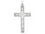 FJC Finejewelers 14k White Gold Laser Designed Cross Charm 22 x 40mm XR1015B