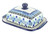Blue Rose Polish Pottery Eliza Butter Dish