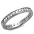Women's Stainless Steel Wedding Ring with Cubic Zirconia - Size 8 (Pack of 2)