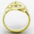 Women's Single-Tone Gold Ion Plated Stainless Steel Ring - Size 8