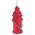 5" Blown Glass Christmas Fire Hydrant Ornament
