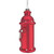 5" Blown Glass Christmas Fire Hydrant Ornament