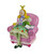 Bedtime Story Fairy Princess Coin Bank Pink Chair Green Dress - 25599A-1