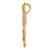 FJC Finejewelers 14k Yellow Rose Gold with with Rhodium Bright Cut Butterfly Charm K3249AS