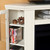 48" Ivory Solid Convertible Electric Fireplace with Media Cabinets
