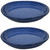 Sunnydaze Outdoor/Indoor High-Fired Glazed UV- and Frost-Resistant Ceramic Flower Pot Planter Saucers - 9" Diameter - Imperial Blue - 2-Pack