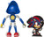 Sonic The Hedgehog Collectible Metal Sonic 4" Bendable Flexible Action Figure with Bendable Limbs & Spinable Friend Disk Accessory Perfect for Kids & Collectors Alike for Ages 3+