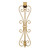 19.5" Gold Decorative Adjustable Wreath Hanger