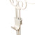 24" Ivy White Decorative Adjustable Wreath Hanger