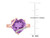 6.50 Carat (ctw) Amethyst Promise Heart Ring in Rose Plated Sterling Silver with Accent Diamonds - 68DLG1005047AM-9