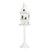 27.25" White Two Story Pedestal Outdoor Birdhouse