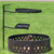 Sunnydaze Outdoor Camping or Backyard Steel Adjustable Cooking Grilling Fire Pit BBQ Stake with 2 Swivel Swing Grates