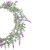 Artificial LED Lighted Pink Lavender Spring Wreath- 16-inch, White Lights