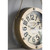 9.75" Bronze and White Vintage Round Wall Clock with Hanging Chain