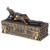 8" Black and Gold Contemporary Cleopatra Laying Accent Decorative Box