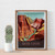 18" Orange and Brown Grand Canyon National Park Wall Art