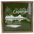 14” Green and White I'd Rather Be Camping Metal Wall Art