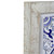 9.75" Blue and White Floral Tile Wall Decor