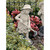 21.5" Gray and Beige Hand Painted Rebecca Gardener Girl Statue