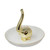 6" White and Gold Elephant Decorative Trinket Ringholder