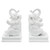 Set of 2 White Elephant Library Bookends 11"