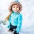 The Queen's Treasures 18 Inch Doll Complete 6 Pc Blue  Ski Wear Clothes