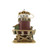 11.25" Brown and White Island Paradise Birdhouse
