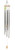 57" Brown and Silver Grand Vista Outdoor Wind Chimes