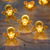20-Count LED Mini Gingerbread Men Christmas Fairy Lights, 6.5 ft Silver Wire