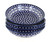 Blue Rose Polish Pottery Xandra 4 PC Large Salad Bowl Set